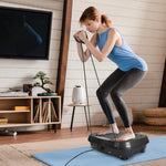 120-Speed Vibration Plate with Resistance Bands & Remote | USA Only