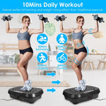 120-Speed Vibration Plate with Resistance Bands & Remote | USA Only