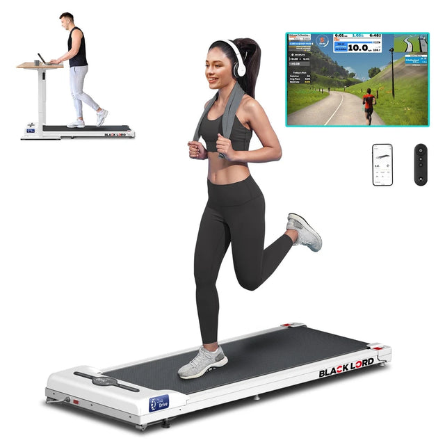 BLACK LORD Under-Desk Walking Pad with Remote Control | USA Only