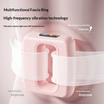 Vibrating Wireless Electric Fascia Ring Massager with Adjustable Belt | Fat Burning