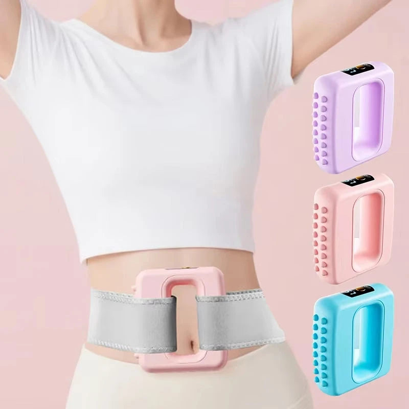 Vibrating Wireless Electric Fascia Ring Massager with Adjustable Belt | Fat Burning