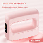 Vibrating Wireless Electric Fascia Ring Massager with Adjustable Belt | Fat Burning