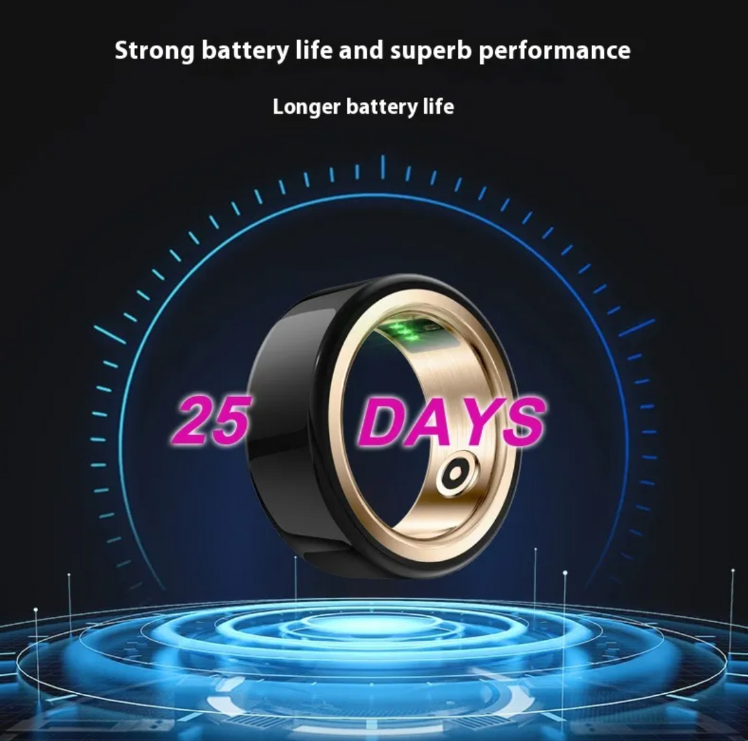 Ceramic Smart Ring for Sleep &amp; Heart Rate Tracking