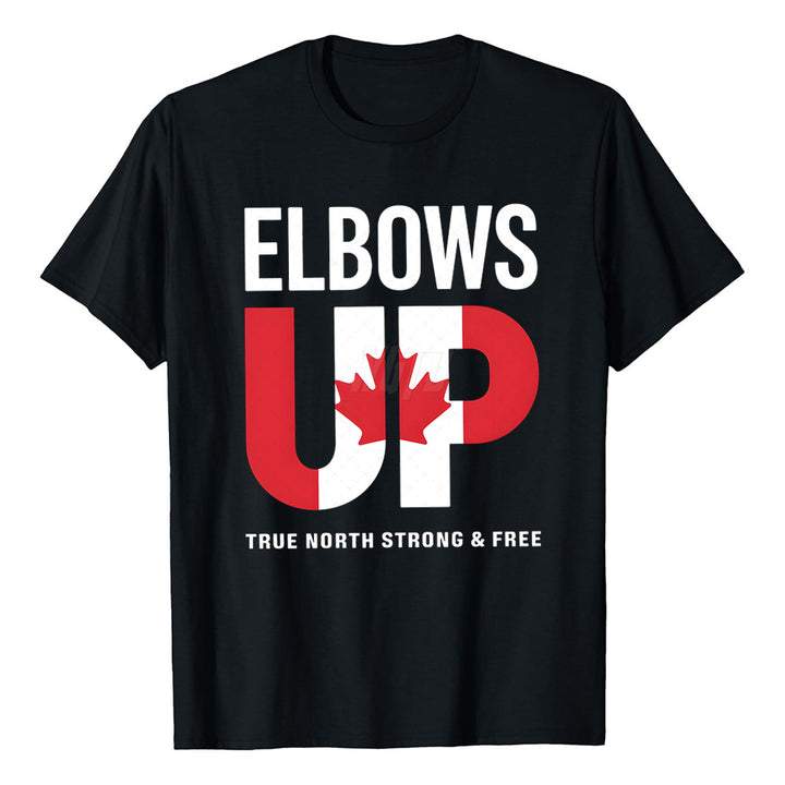 Elbows Up Canada Graphic Sports Tee
