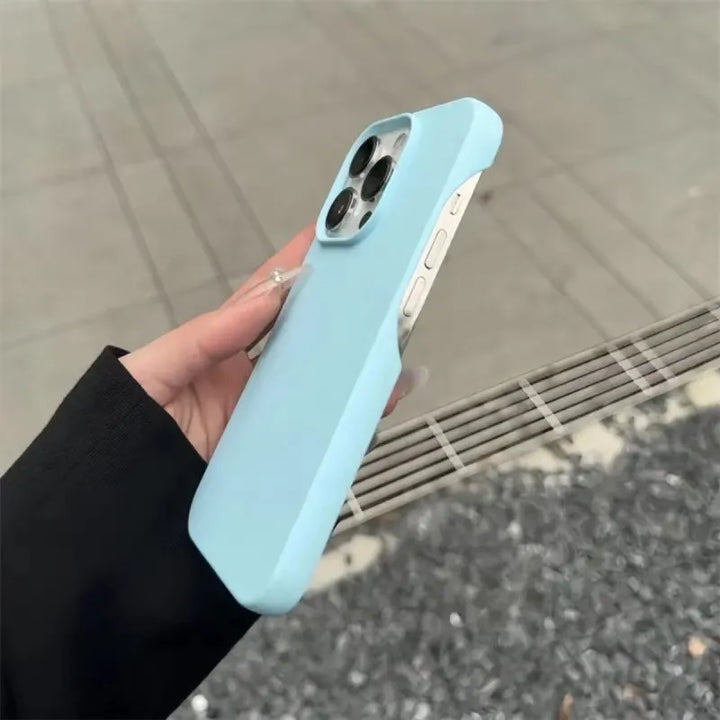 Frosted Silicone Half-Pack iPhone Case – Slim, Shock-Absorbent | iPhone 12 to 16 Pro Max | 6 Colors