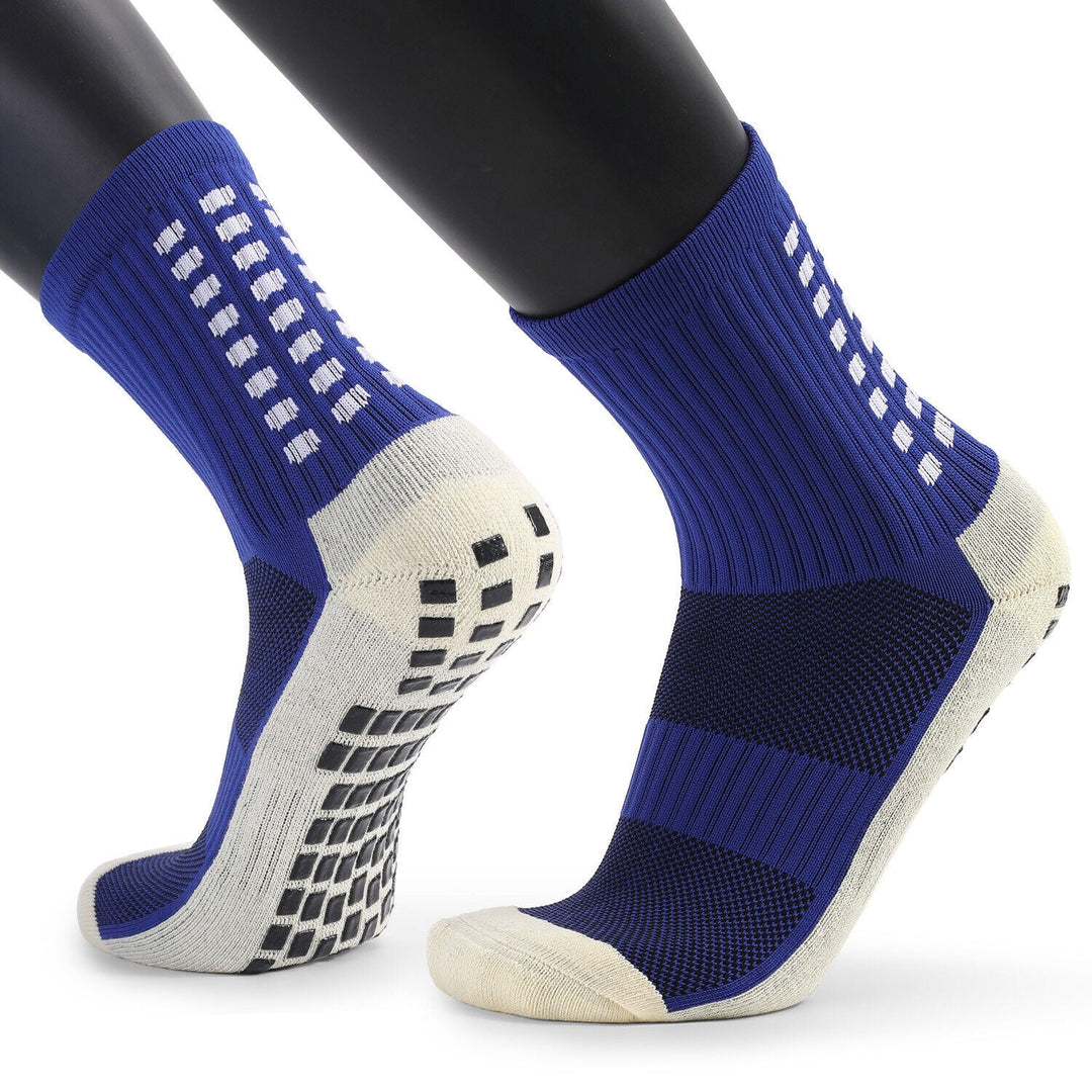 Anti-Slip Sports Grip Crew Socks – 3 Pairs | USA Only