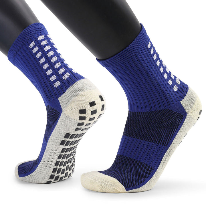 Anti-Slip Sports Grip Crew Socks – 3 Pairs | USA Only