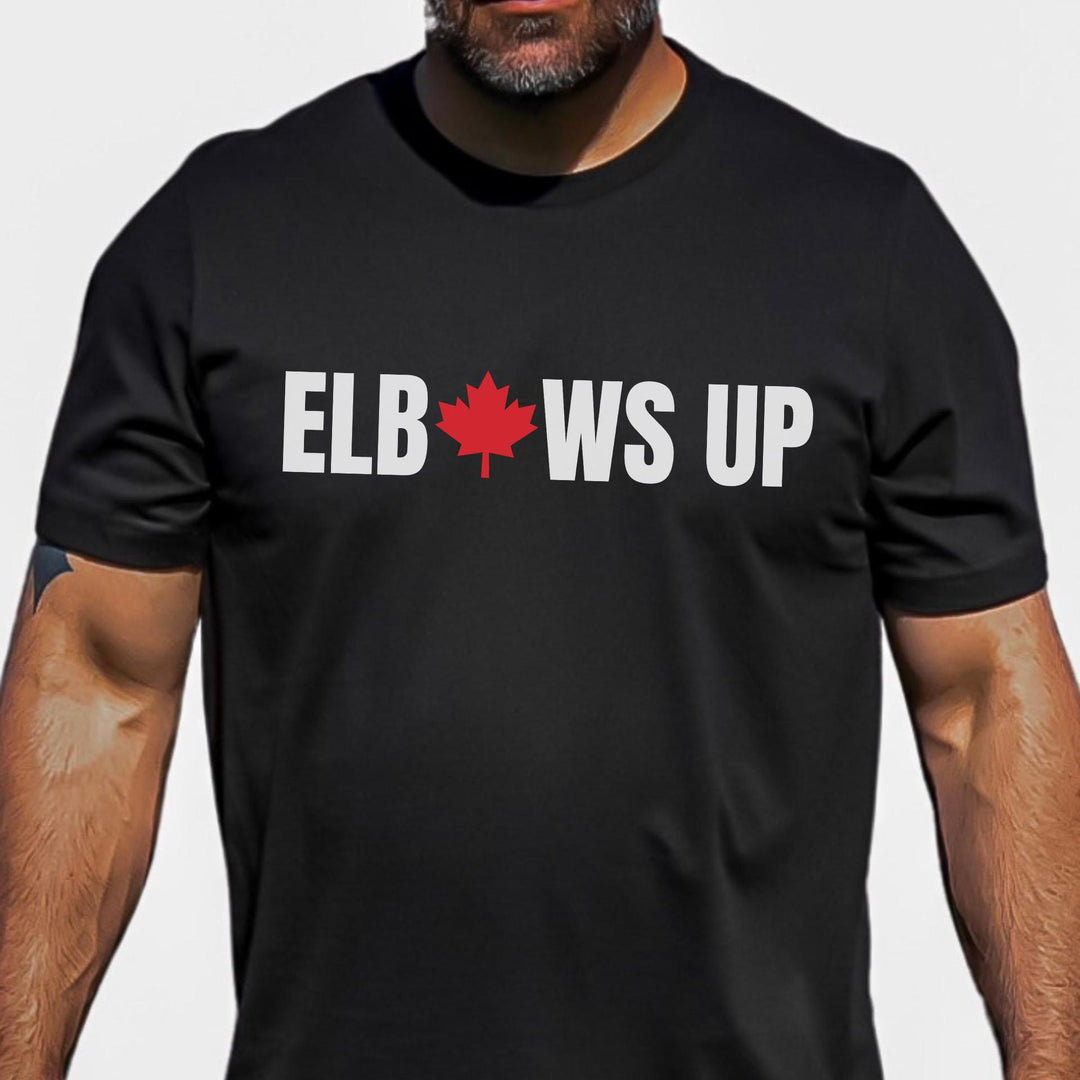 Elbows Up Canada Graphic Sports Tee