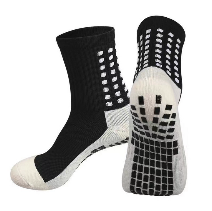 Anti-Slip Sports Grip Crew Socks – 3 Pairs | USA Only