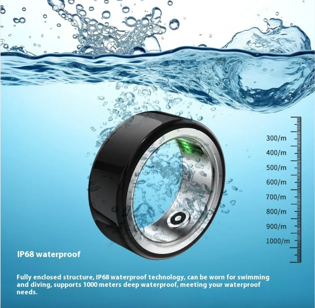 Ceramic Smart Ring for Sleep &amp; Heart Rate Tracking