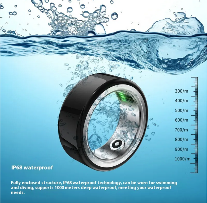 Ceramic Smart Ring for Sleep &amp; Heart Rate Tracking