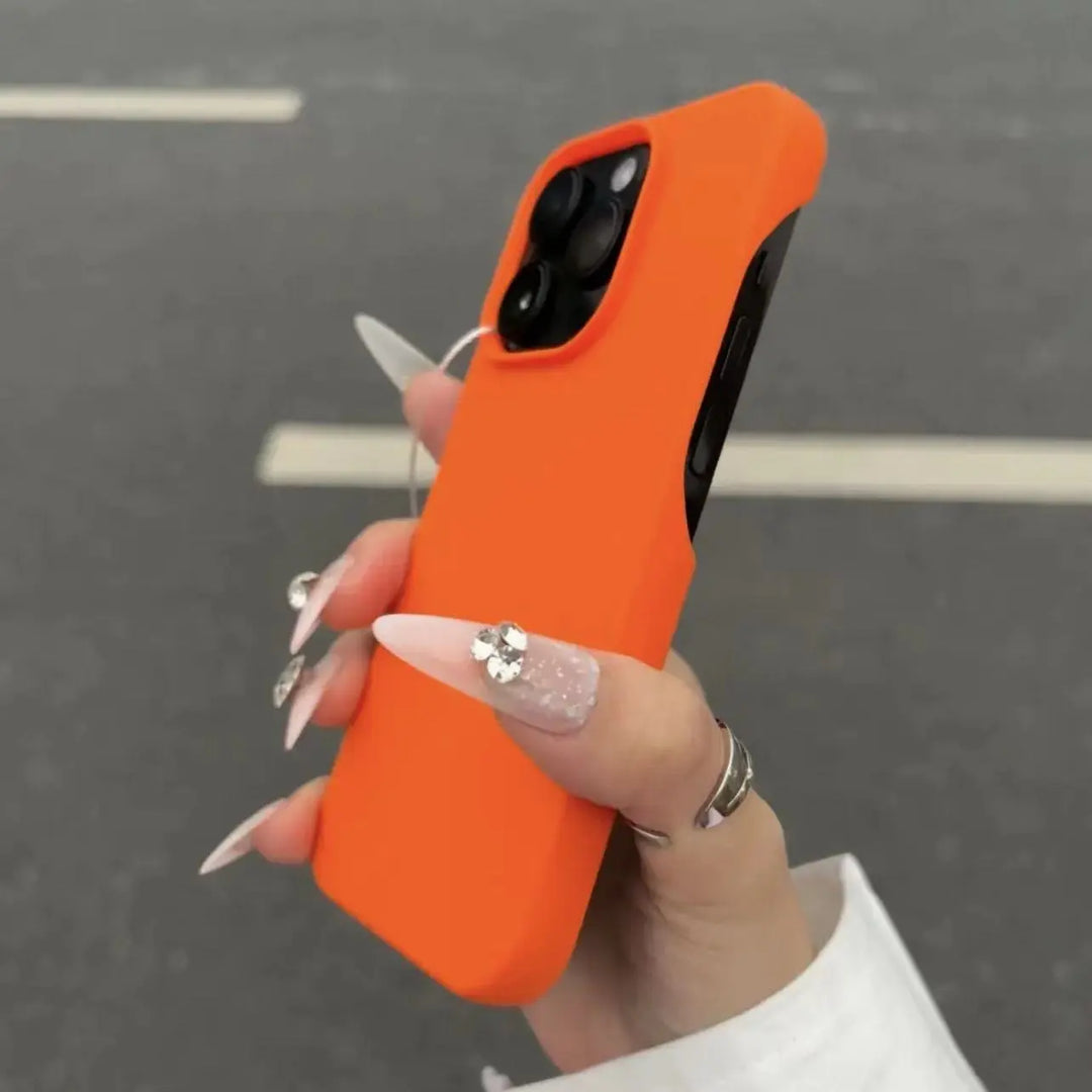 Frosted Silicone Half-Pack iPhone Case – Slim, Shock-Absorbent | iPhone 12 to 16 Pro Max | 6 Colors