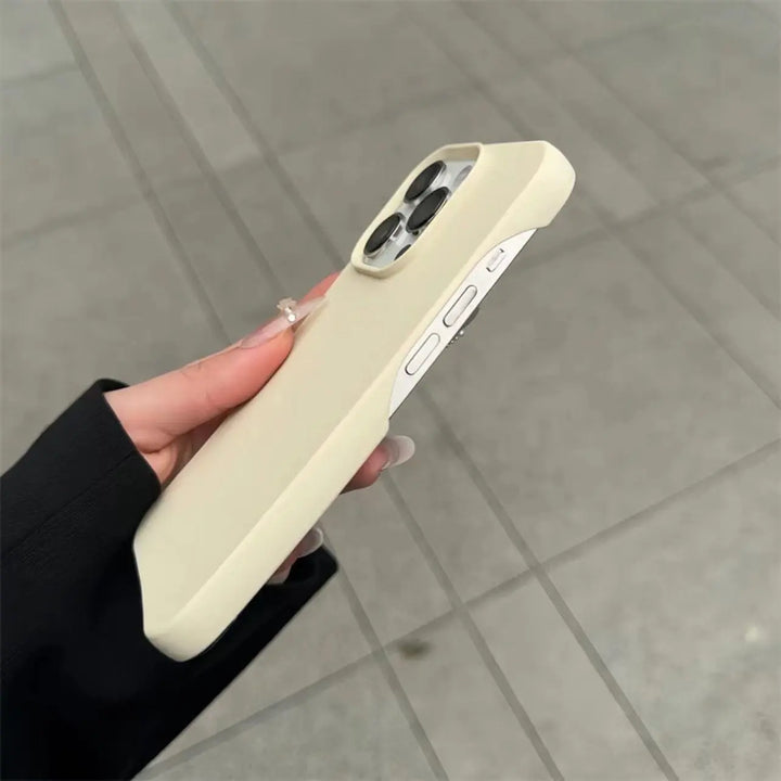 Frosted Silicone Half-Pack iPhone Case – Slim, Shock-Absorbent | iPhone 12 to 16 Pro Max | 6 Colors