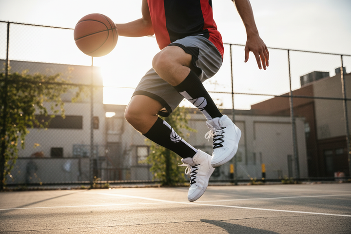 ChalkTalk Sports Basketball Crew Socks – Player Action Lifestyle