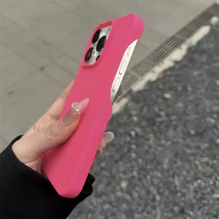 Frosted Silicone Half-Pack iPhone Case – Slim, Shock-Absorbent | iPhone 12 to 16 Pro Max | 6 Colors