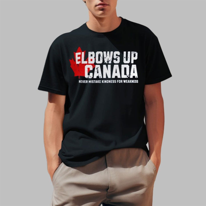 Elbows Up Canada Graphic Sports Tee