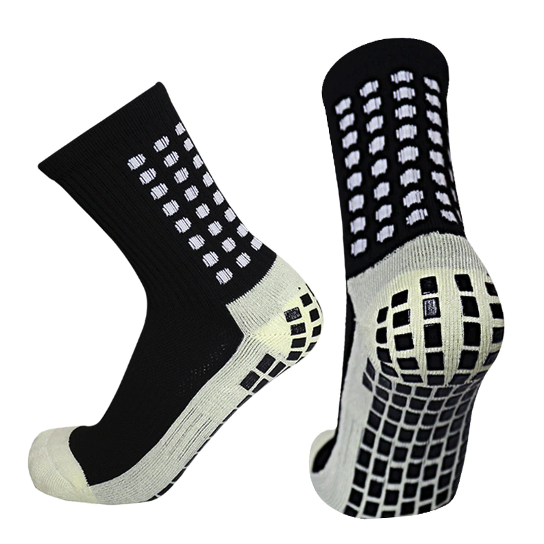 Anti-Slip Sports Grip Crew Socks – 3 Pairs | USA Only