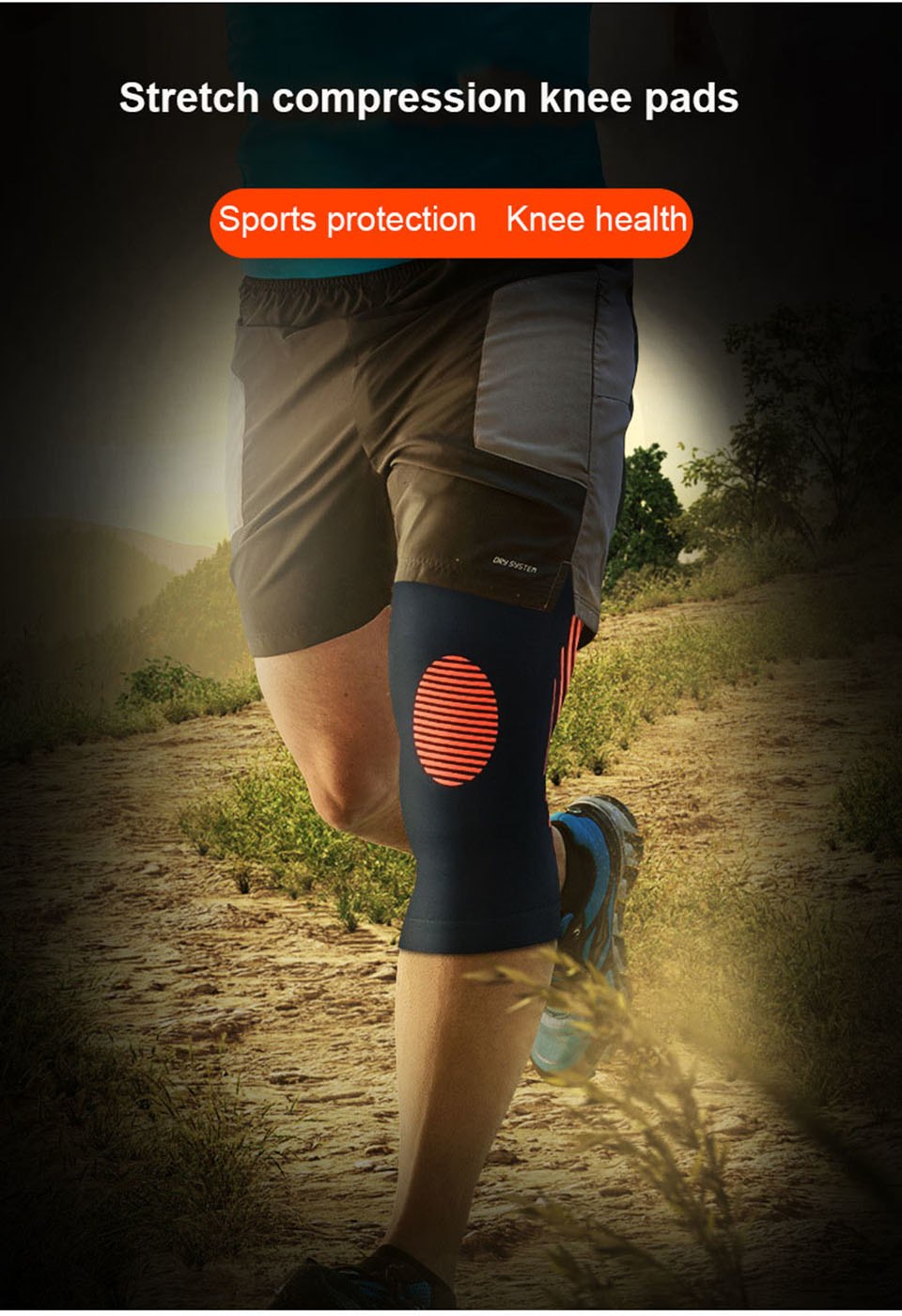 Compression Knee Sleeve for Workouts &amp; Hiking